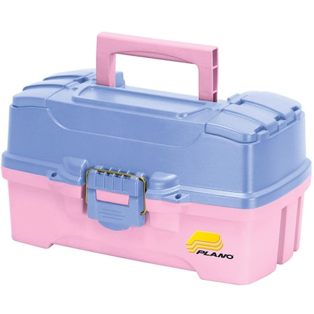 Plano Plano 620292 Two Tray Tackle Box with Dual Top Access; Periwinkle & Pink 620292